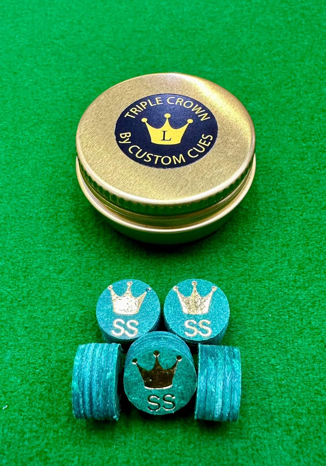 Triple Crown Cyan Laminated Tips (Green) (Pack Of 2)