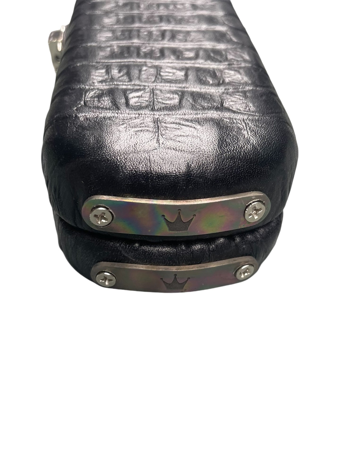 Triple Crown Croc Back Style Black With Grey Interior (Double Without Divider)