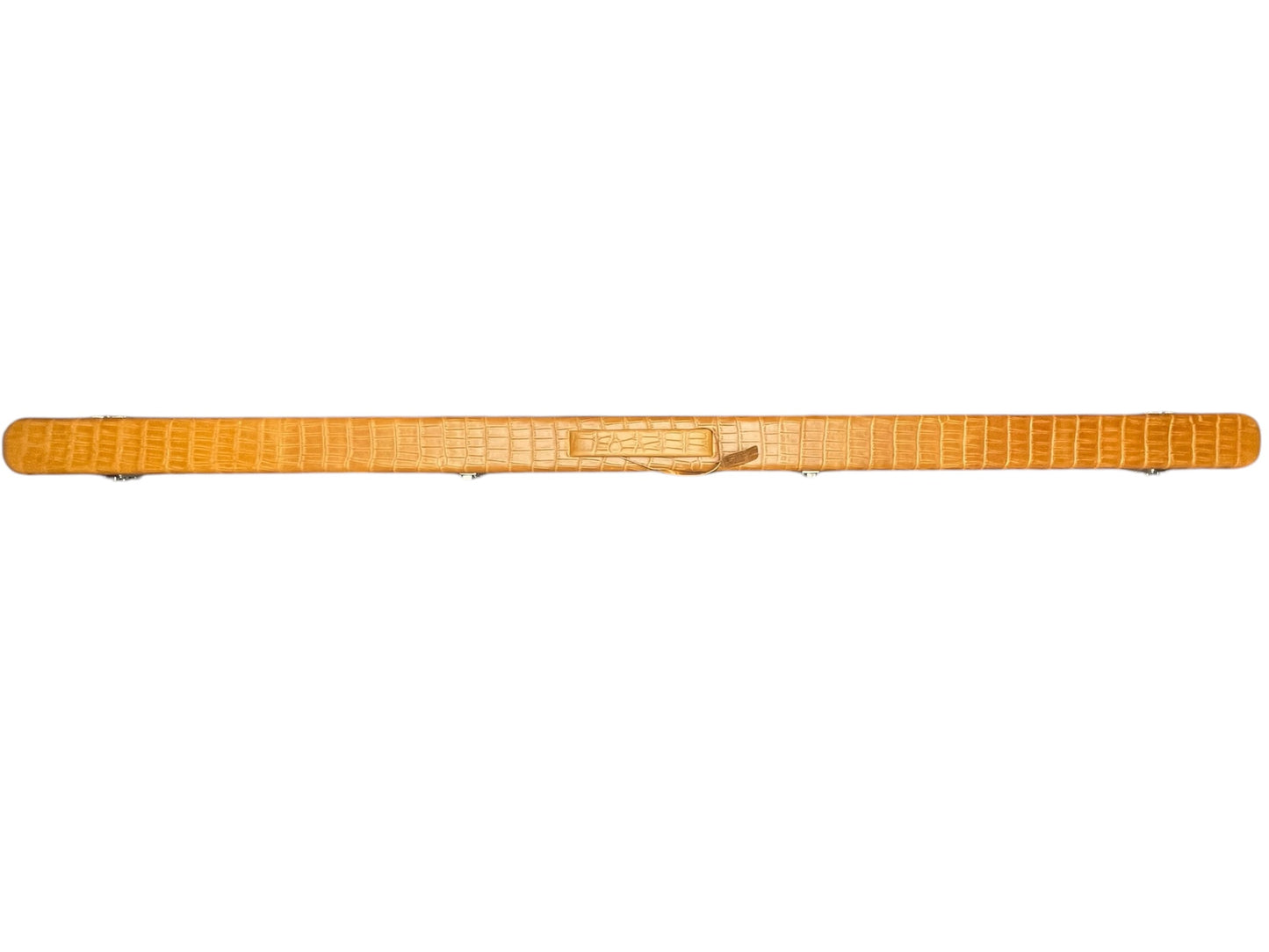 Triple Crown Croc Belly Style Dark Orange With Lime Green Interior (Double Without Divider)
