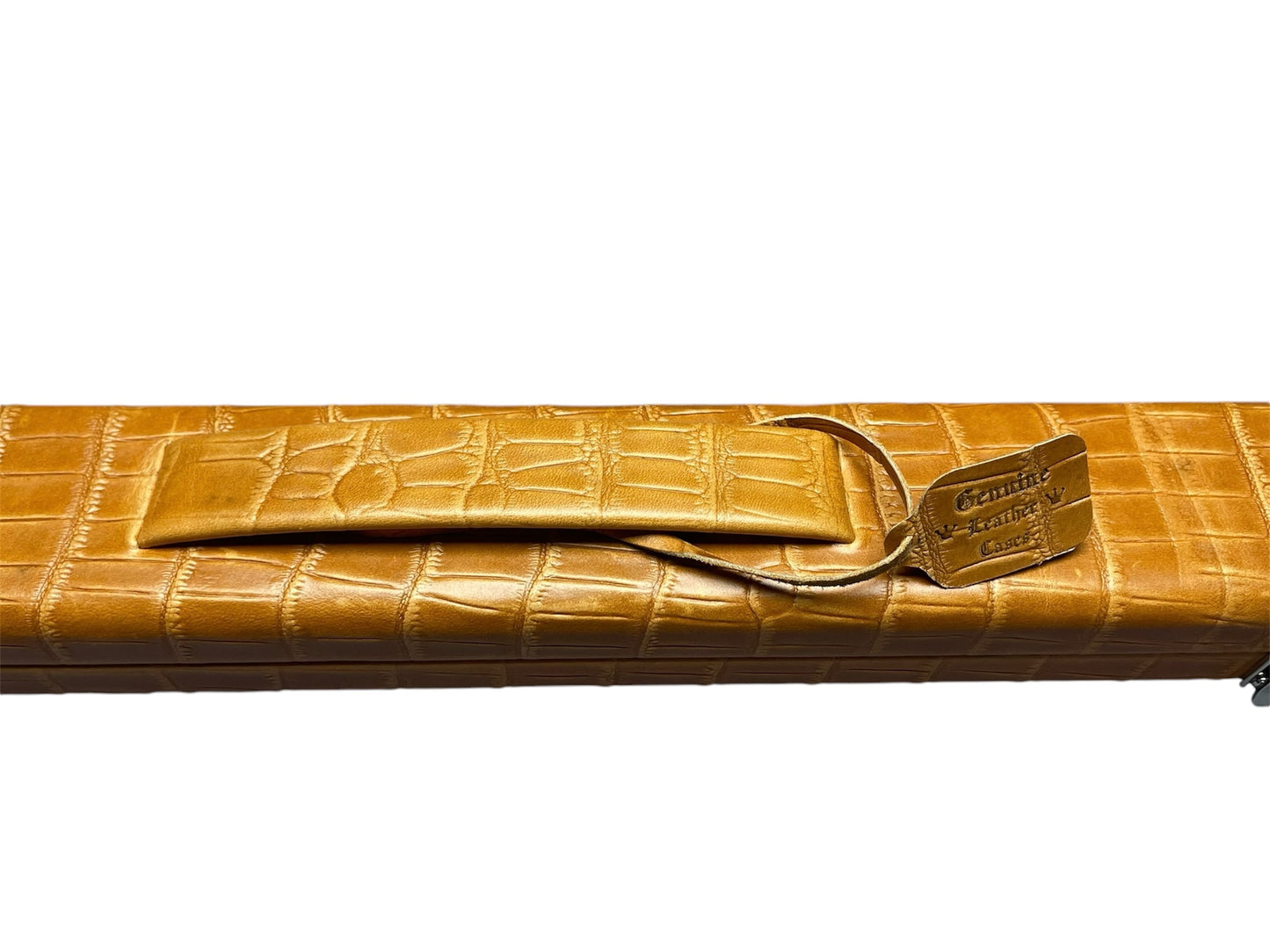 Triple Crown Croc Belly Style Dark Orange With Lime Green Interior (Double Without Divider)