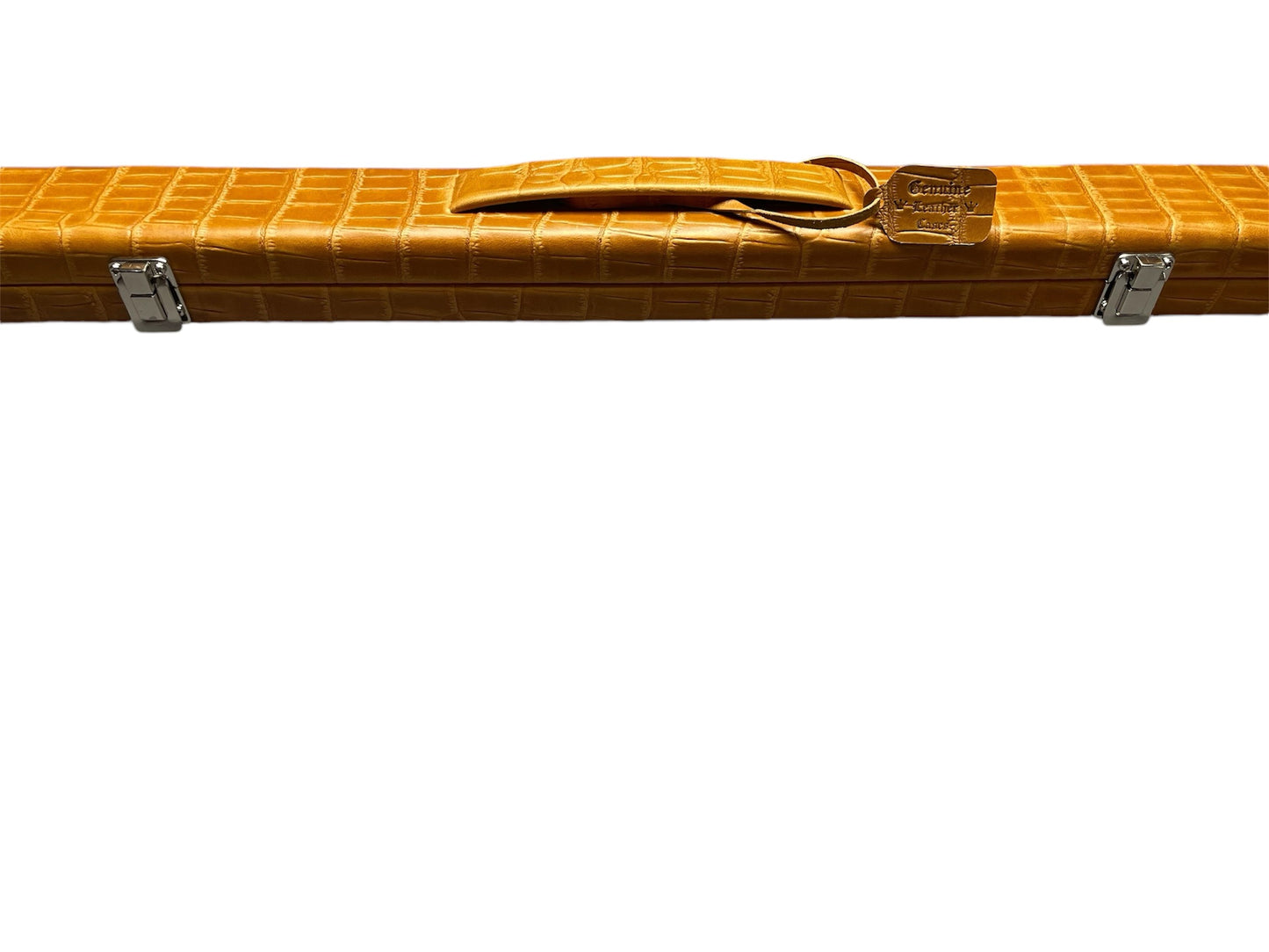 Triple Crown Croc Belly Style Dark Orange With Lime Green Interior (Double Without Divider)