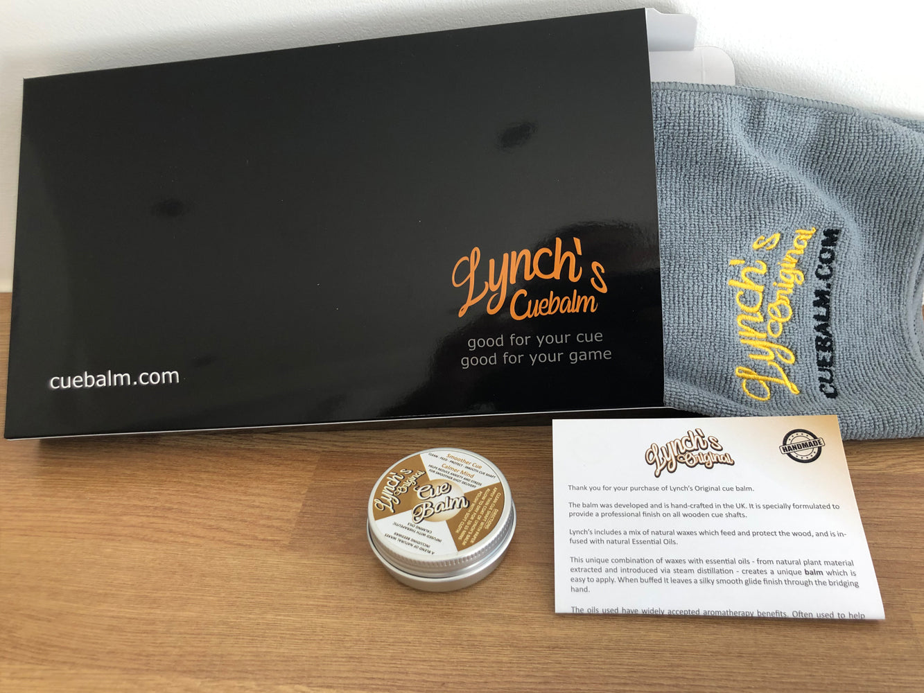 Lynch's Original Cue Balm & Towel combo