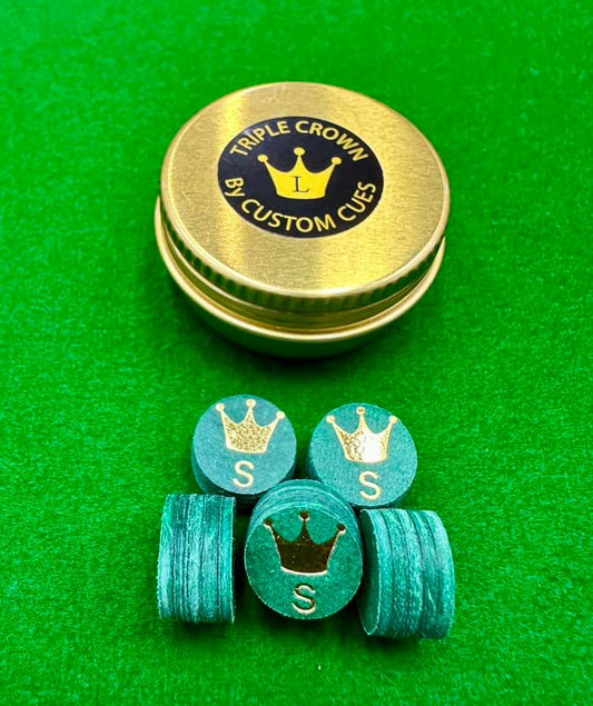 Triple Crown Cyan Laminated Tips (Green) (Pack Of 2)